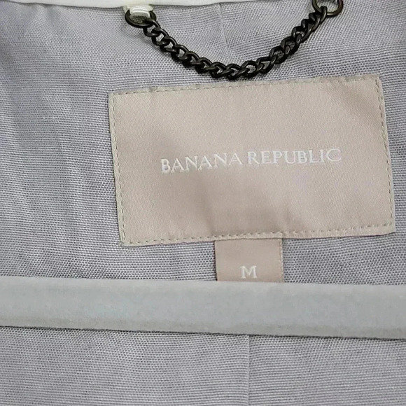 Banana Republic Lightweight Hooded Anorak Field Jacket Olive Nylon Size Med - Picture 5 of 11